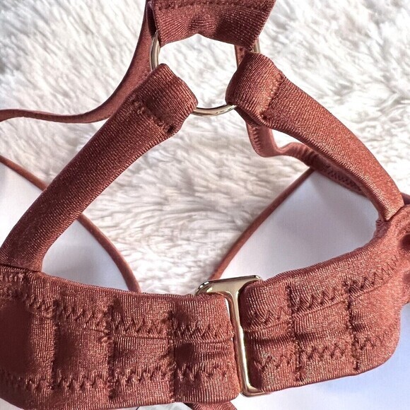 VICTORIA'S‎ SECRET SWIM Bikini Top Shine Strap Full Coverage Push-Up Size 36B - Picture 14 of 16